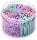 Macaron Colored Paper Clips, Large Small（1.1 inch & 2 inch） Paperclips by Teackbd