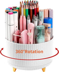 Desk Pencil Pen Holder, 5 Slots 360°Degree Rotating Pen Organizers by EDENMS