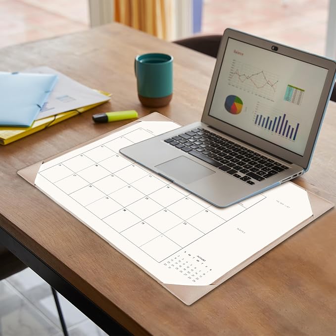Desk Calendar 2026-2027 with Desk Mat – 22" x 17" Large Desk Pad Calendar Runs - Image 3