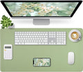 Light Green Desk Mat with Stitched Edges, Large Mouse Pad, Non-Slip Desk by Bloss