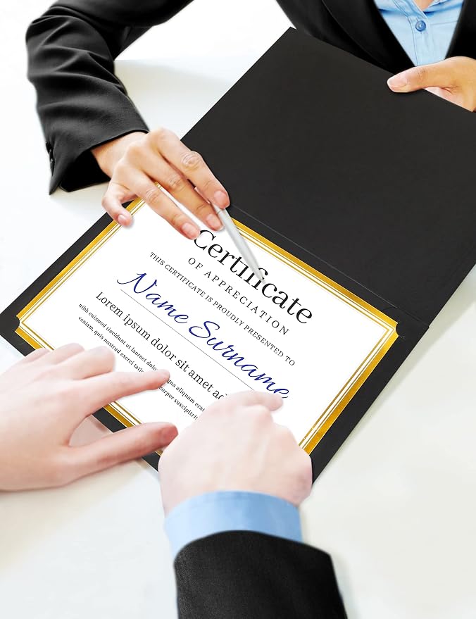 GNL 50 Packs Black Certificate Holders - Image 5