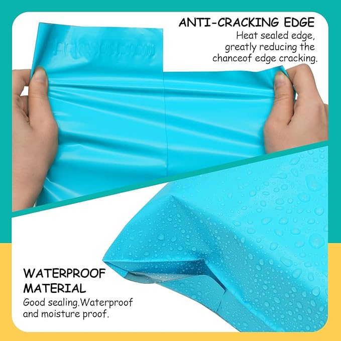 Poly Mailers 10x13 inch 200 Pcs, Waterproof and Tear-resistant Shipping Bags - Image 4