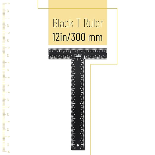 Mr. Pen - T Square, T Ruler, 12 inch Metal Ruler, T Square Ruler | Drafting - Image 2