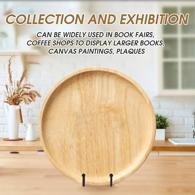 Decolore 10 Inch 3 Pack Large Black Table Easel Plate Stands - Image 6