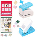 2 Pcs Paper Punch | 1 inch Square Punch | 1.1X0.9 inch Embossing Postage Stamp by CYFUNDESIGN
