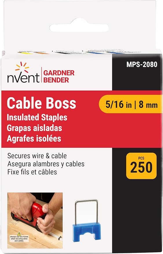 Gardner Bender MPS-2080 Small Wire and Cable Ins Staple 5/16 Per Pack-461166 - Image 3