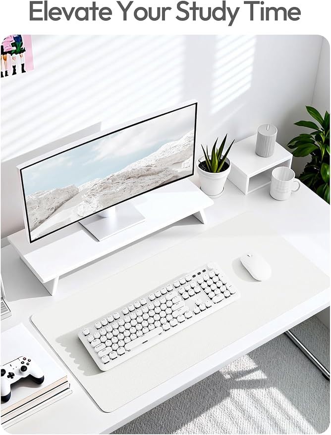 YSAGi Leather Desk Protector, Office Mat, Large Mouse Mat, Non-Slip PU Leather - Image 6