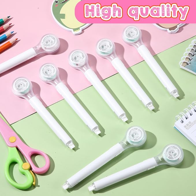 Gersoniel 10 Pack Correction Tape Pen Correctional Ink Tape Push Pull Protective - Image 4