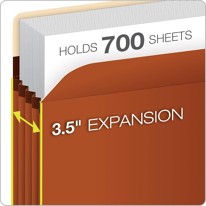 Pendaflex Expanding Accordion File Pockets, Extra Durable, Expands 3.5" - Image 2