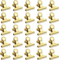 30 Pack Small Bull Clips 0.87 Inch Mini Metal Hinge Clips Binder Paper Hinge by Orcielo