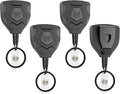 MNGARISTA Heavy Duty Retractable Badge Reel, 8 oz 31.5'' Keychain, 4 Pack | by MNGARISTA