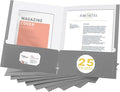 Zzrywuty File folders with Pockets, 25 Pack Paper Folders with Card Slot by Zzrywuty