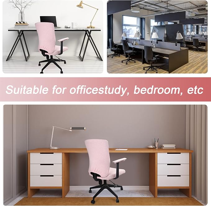 Tallew 4 Pcs Office Chair Covers Set Computer Universal Protective Stretchable - Image 6