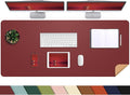 AFIING Leahter Desk Pad 47" x 17", Desk Cover mat | Natural Cork & PU Leather by AFIING