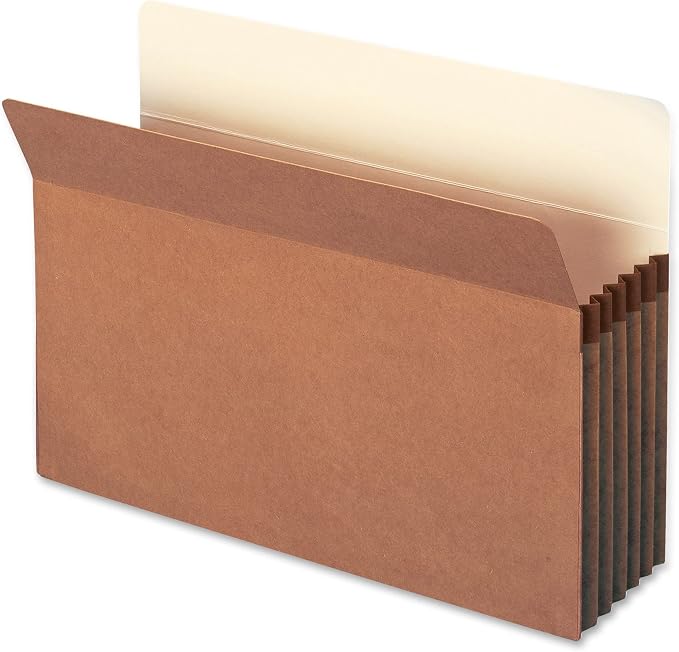 Smead File Pocket, Straight-Cut Tab, 5-1/4" Expansion, Legal Size, 10 per Box by SMEAD
