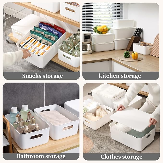 Yishyfier Plastic Storage Baskets Bins Boxes - Image 4