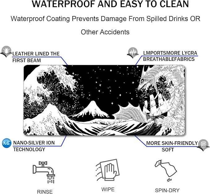 TEDNETGO Extra Large Mouse Pad, Gaming Mouse Pad, Waterproof Extra Large - Image 4