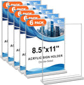 EHWINE 6 Pack Acrylic Sign Holders by EHWINE