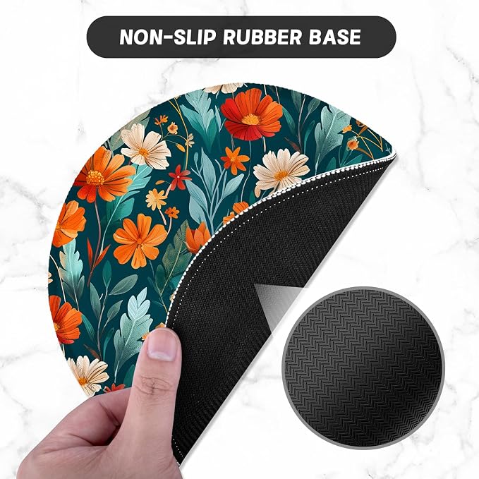 ITNRSIIET Round Mouse Pad with Stitched Edge Premium-Textured Waterproof - Image 3