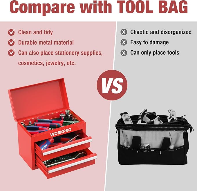 WORKPRO Mini Metal Tool Box - Image 5