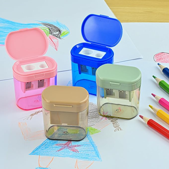 Colored Pencil Sharpener Bulk for Kids Manual Handheld Crayon Sharpeners | - Image 5