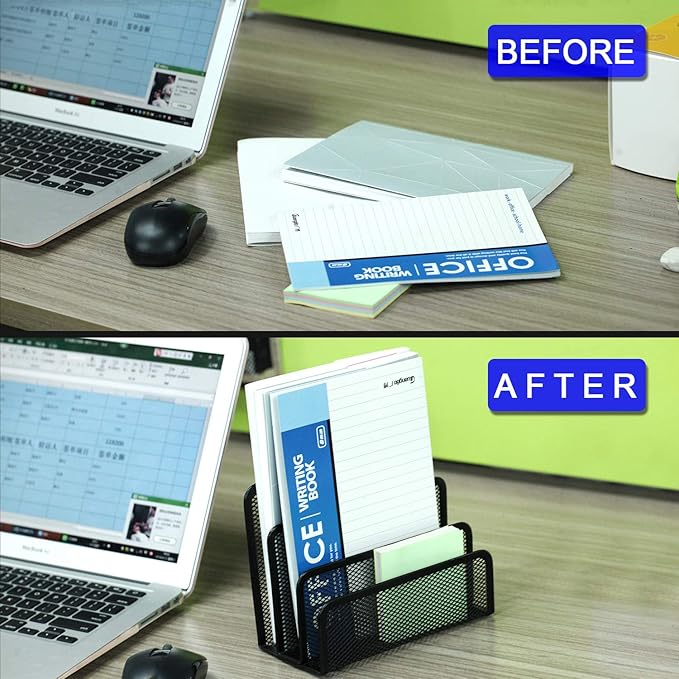 Desk Mail Organizer, File Holder Letter Sorter - Image 6