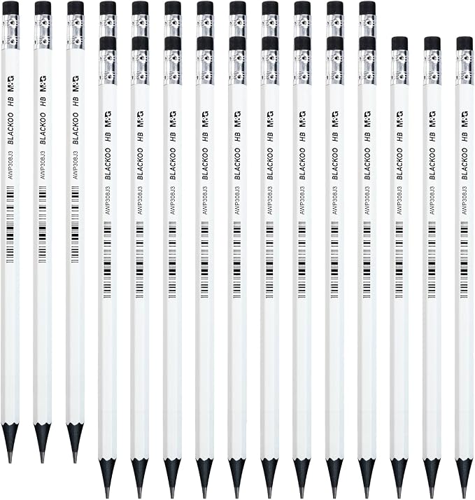 M&G BLACKOO Series HB Wood-Cased Pencils, Bulk Black Pencils by MG