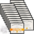 YixangDD 20 Pack Certificate Frames 8.5 x 11, College Diploma Frame by YixangDD