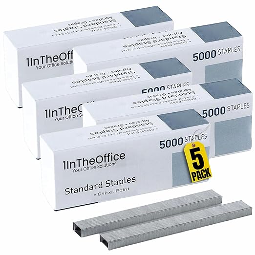1InTheOffice Standard Staples by 1InTheOffice