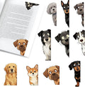 Peeking Dogs Magnetic Bookmarks Set of 10 – Cute Dog Bookmark Clips, Magnetic by TheClover