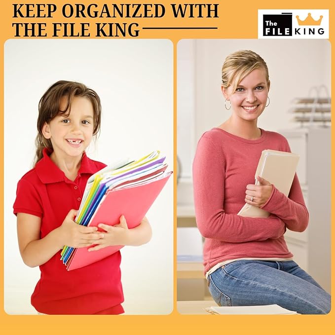 The File King Expanding Accordion File Folder | Letter Size | Box of 10 - Image 7