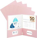 50 Packs Two Pocket Folders, Two Pocket File Folders by Unknown