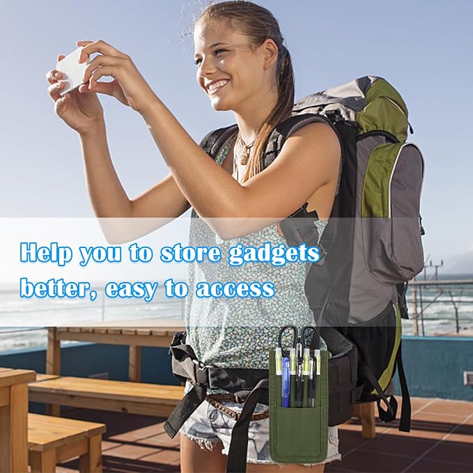 2 Pcs KATOLK Belt Pen Holder, Detachable Military Duty Pencil Sleeve Case - Image 5