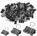 OWLKELA 200 Pcs Black Binder Clips, Paper Clamps, Paper Binder Clip, Metal by OWLKELA