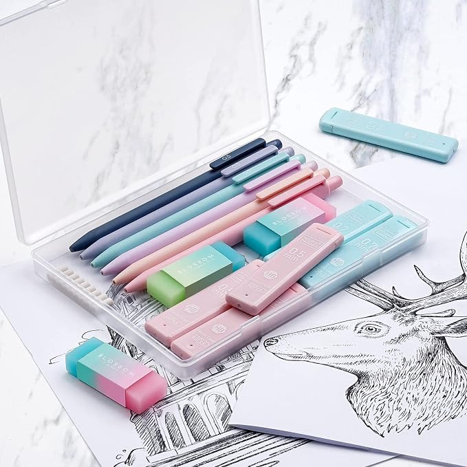 Four Candies Cute Mechanical Pencil Set, Aesthetic School Supplies - Image 4