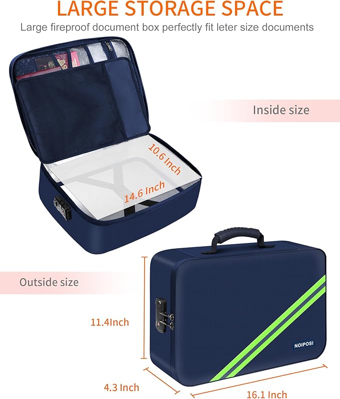 Noiposi 5200℉ Fireproof Document Box - Image 6