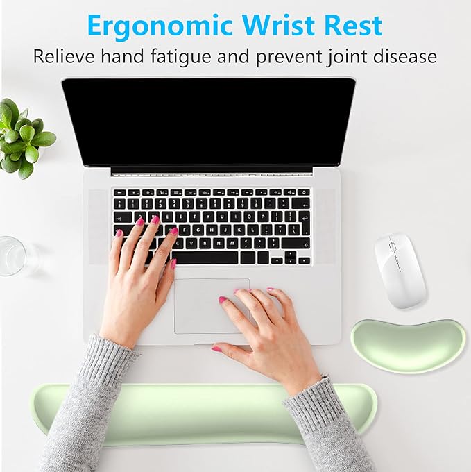 Dapesuom Enlarge Keyboard Wrist Rest, Memory Foam Wrist Cushion - Image 6
