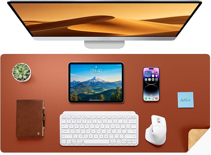 Aothia Dual-Sided Desk Mat by AothiaSimpleNaturalUnique