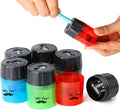 Mr. Pen- Pencil Sharpeners Manual, 6 Pack, Dual Hole | Colorful Handheld Pencil by MrPen