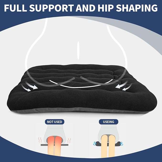 BUYUE Good Support Office Chair Cushion Padded, Soft Velvet Comfortable - Image 5