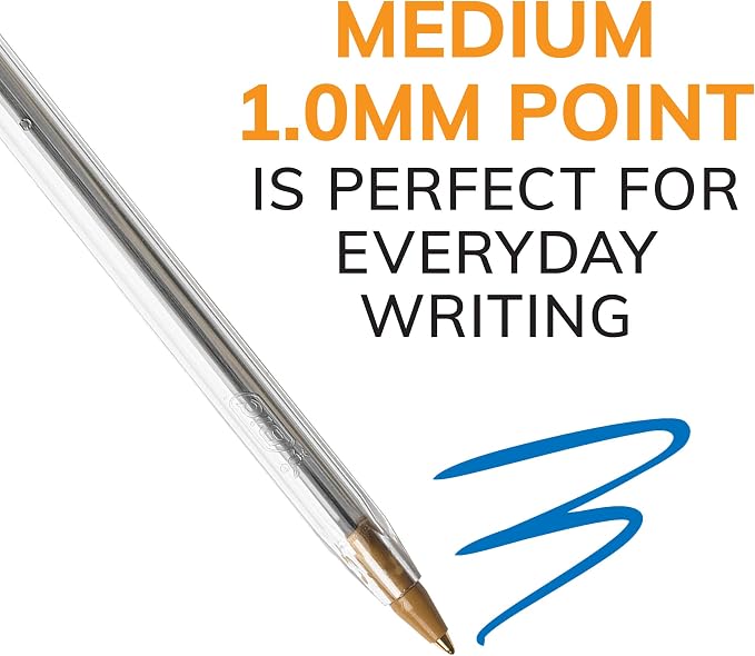 BIC Cristal Xtra Smooth Ballpoint Pen, Medium Point - Image 3