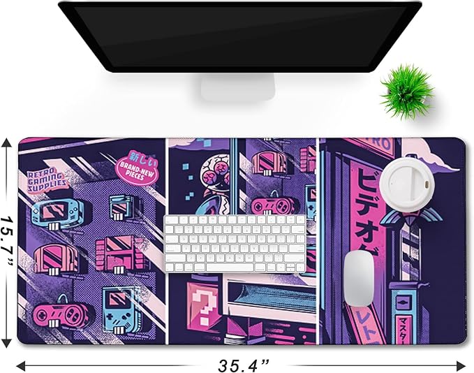 Japanese Comic Desk Mat Large Office Desk Pad, Gaming Mouse Pad, Big Mousepad - Image 2