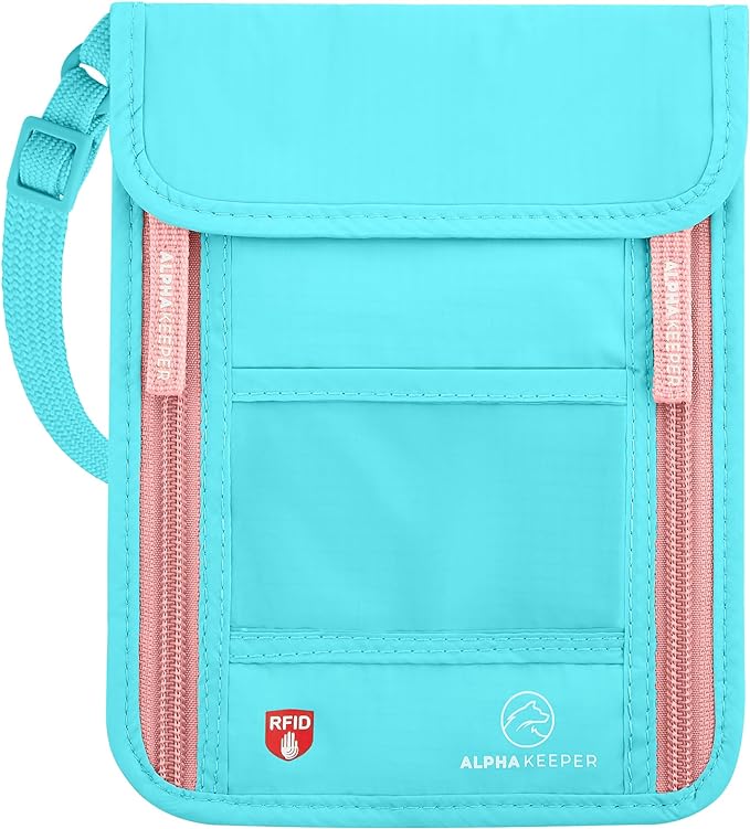 Neck Wallet, Travel Pouch For Passport Holder And Documents, Travel Neck Wallet by Alpha+Keeper