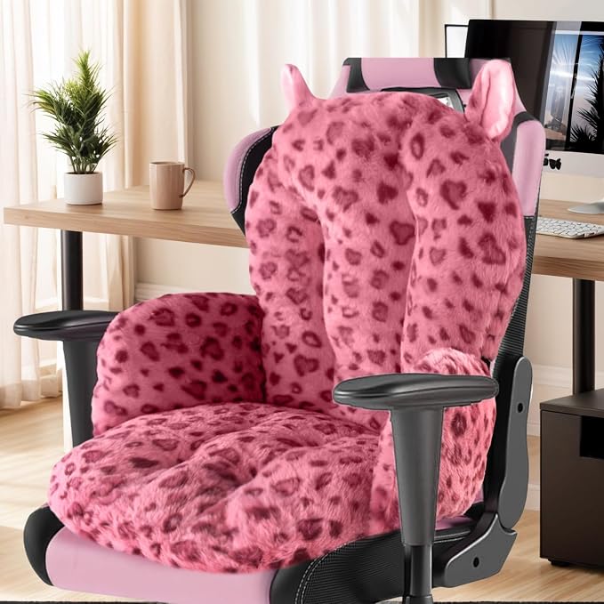 DOBUONO Comfy Office Chair Cushion: 17.5" L x 17.5" W x 18" H Cute Seat Cushion by DOBUONO