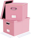 Oterri 2 Pack File Storage Organizer Box, Filing Box, Portable File Box by Oterri