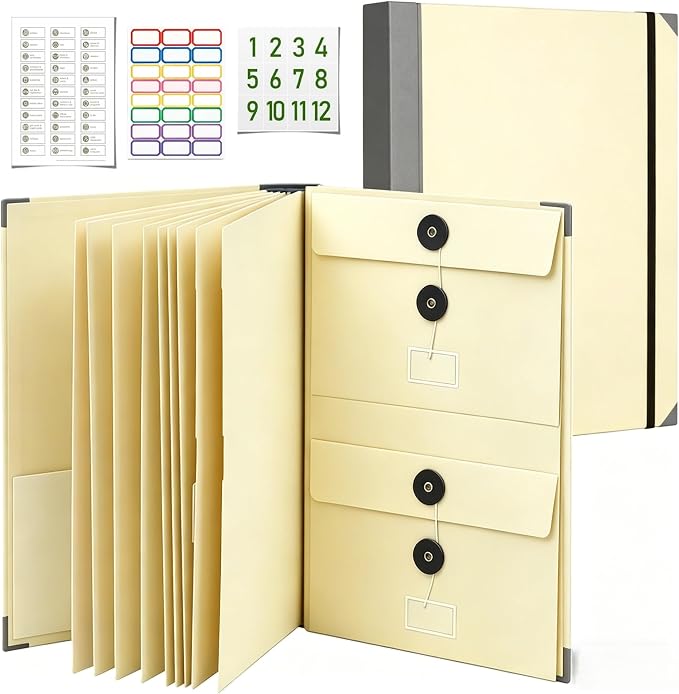 Important Document Organizer for Family Records, Home Filing System by KeenMarkHome
