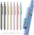 Blue Gel Pens, 8 Pack, 0.7mm Retractable, Smooth No Smudge | 0.7mm Smooth by JIMMIDDA