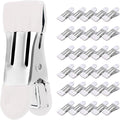 Clothes Pins Heavy Duty, 30 Pack, 2.17 Inch Metal Chip Clips, Bag Clips by CowdroBrand