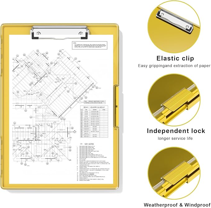Hongri Clipboard with Storage, Heavy Duty with Dual Compartment, Smooth Writing - Image 3