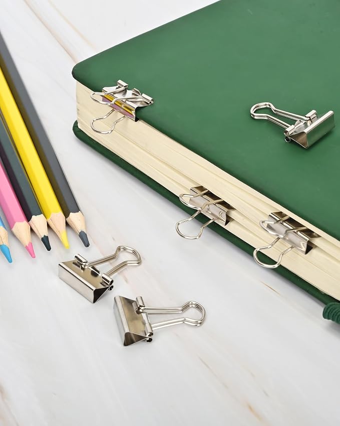Binder Clips, 50 Pack, 0.75 in Small Paper Clips - Image 5